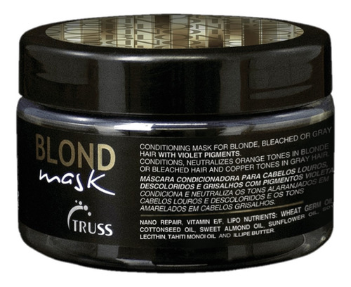 Truss Blond Mask Máscara Cabelos Loiros Ou Grisalhos