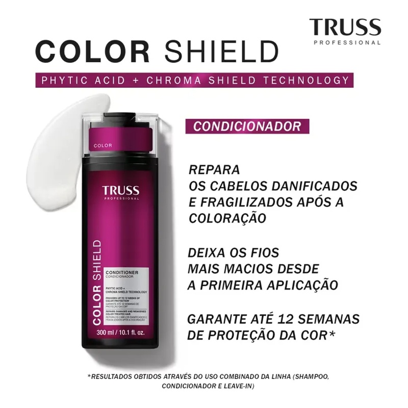 Kit Shampoo e Condicionador Color Shield Truss 3000ml