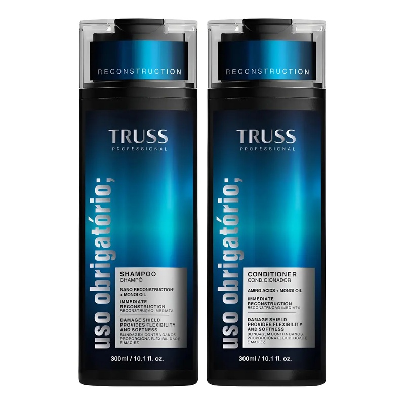 Kit Shampoo e condicionador Uso obrigatorio Truss
