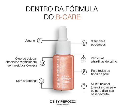 Deisy Perozzo - B-care Blindagem 32ml - Cor Rose Gold