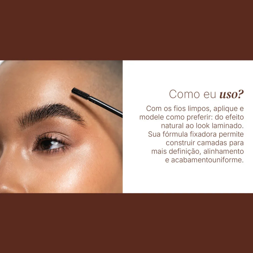 Máscara Brow Stay Gel Incolor Para Sobrancelhas Bmes 3g