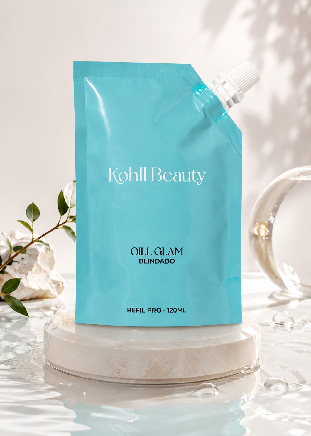 Kohll Beauty - Refil Pro Oill Glam Blindado Rose - 120ml