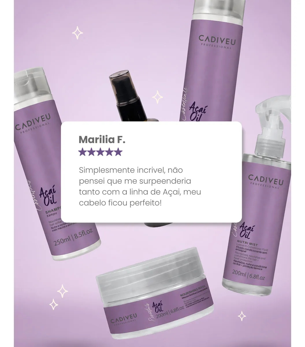 Shampoo Açaí Oil  250ml- Cadiveu