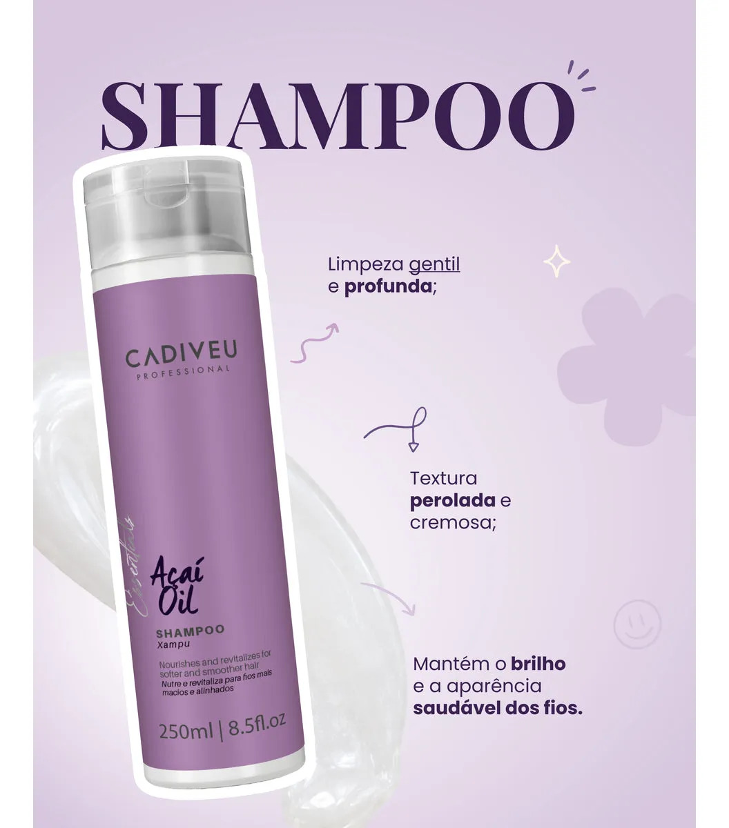 Shampoo Açaí Oil  250ml- Cadiveu
