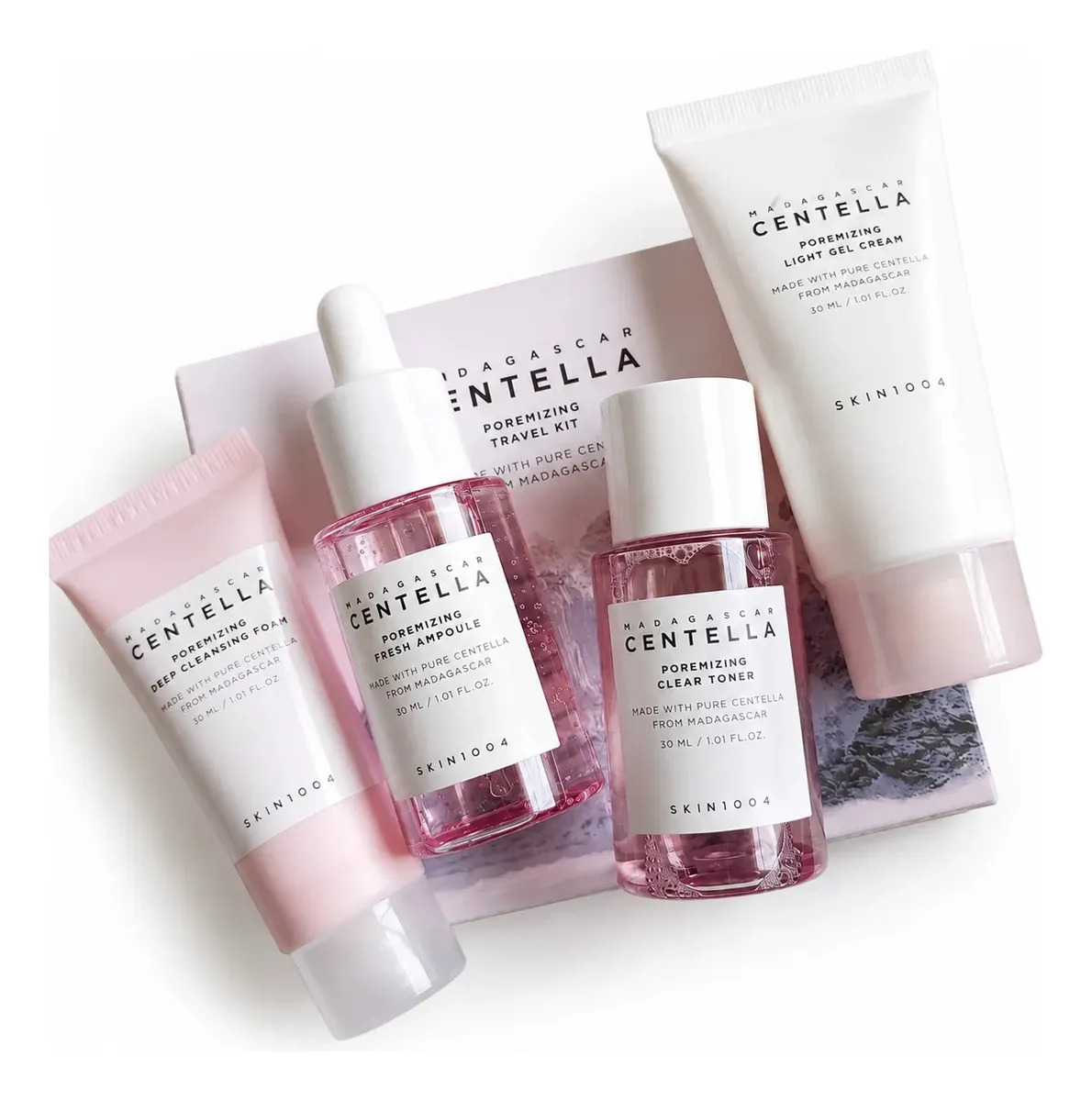 Kit poros Centella Poremizing Skin1004 Travel Kit - 1 set (4 itens)