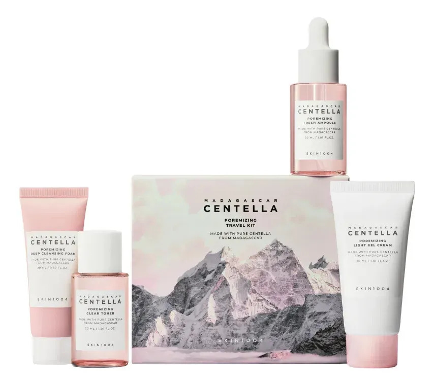Kit poros Centella Poremizing Skin1004 Travel Kit - 1 set (4 itens)