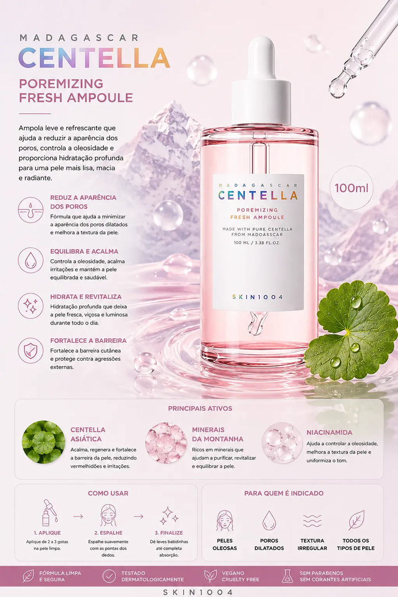 Madagascar Centella Poremizing Fresh Ampoule - 100ml
