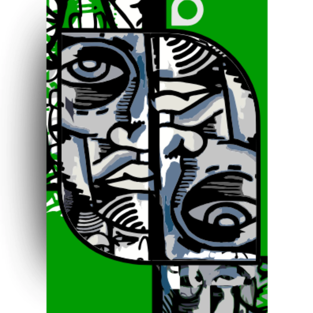 Shape Semblante Verde Marfim Nacional Premium | Lâmina SkateBoards