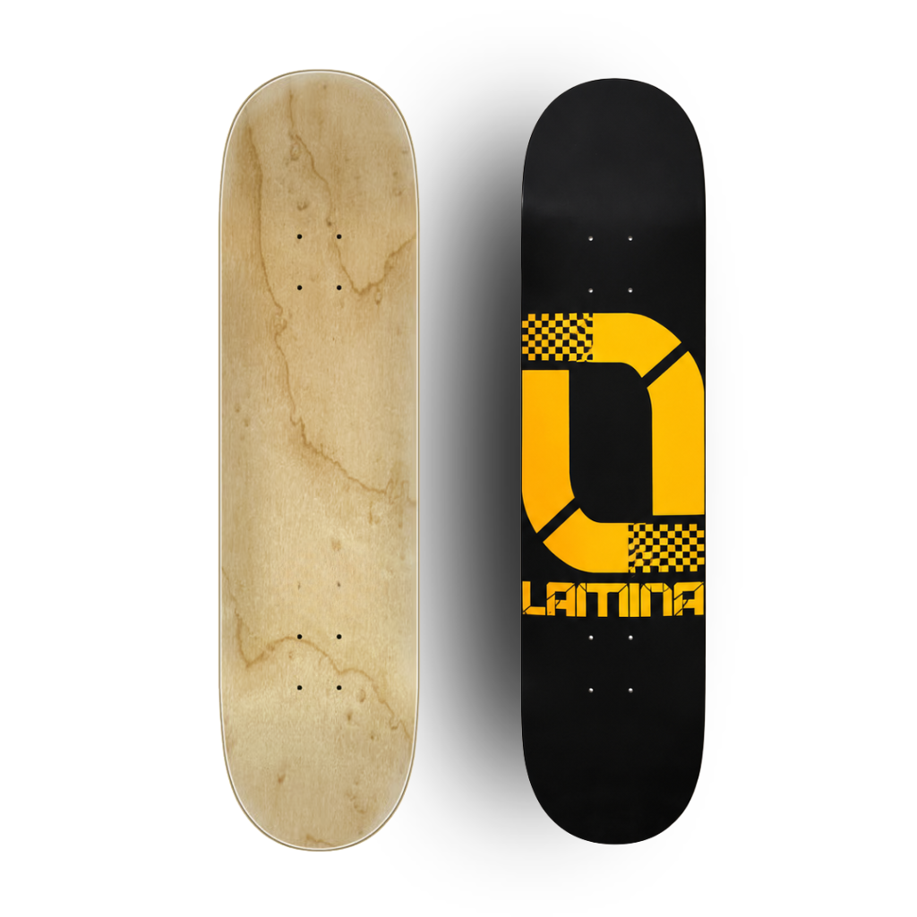Shape NuGrid Preto Maple Canadense | Lâmina SkateBoards