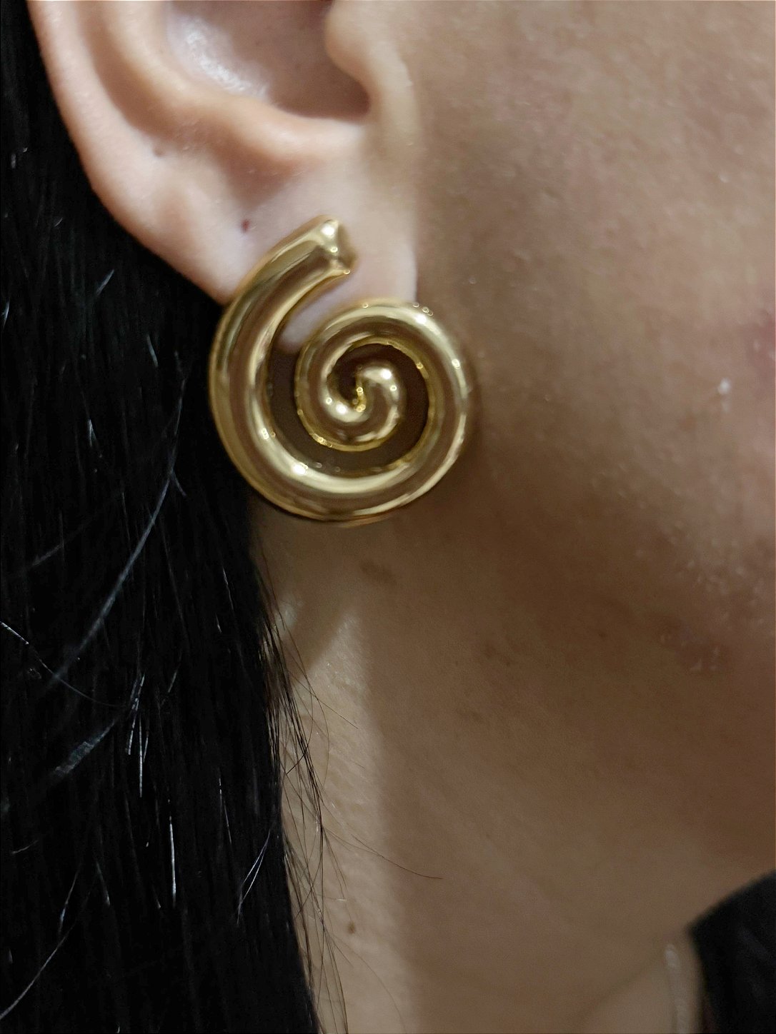 Brinco Espiral Aço