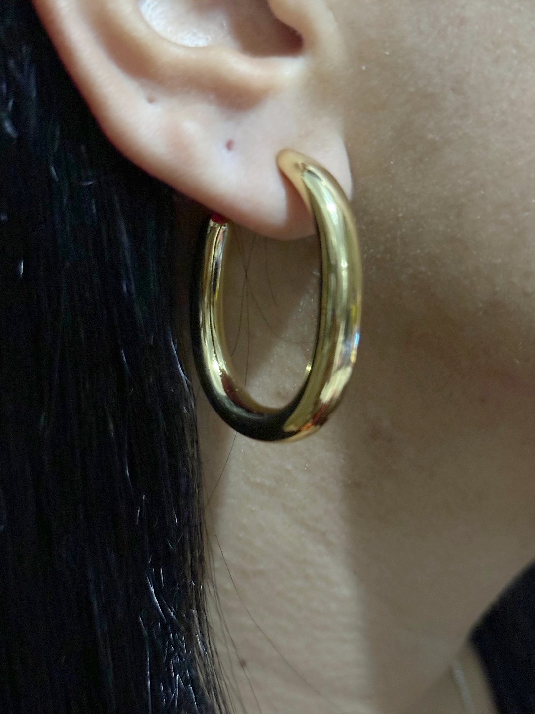 Argola Oval Aço