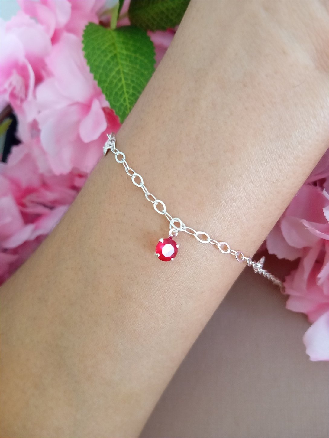Pulseira Rubi Prata 925