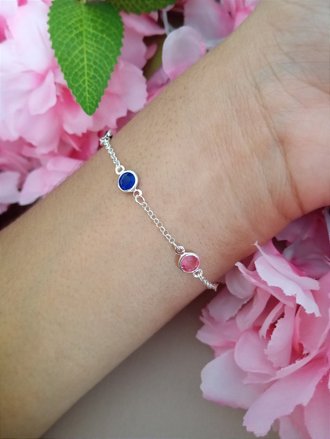 Pulseira Pedras Prata 925