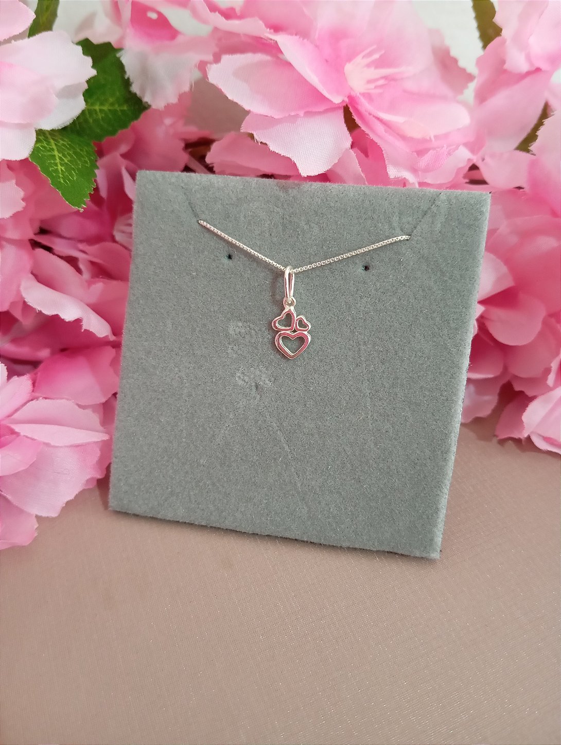 Colar Mini Coração Prata 925