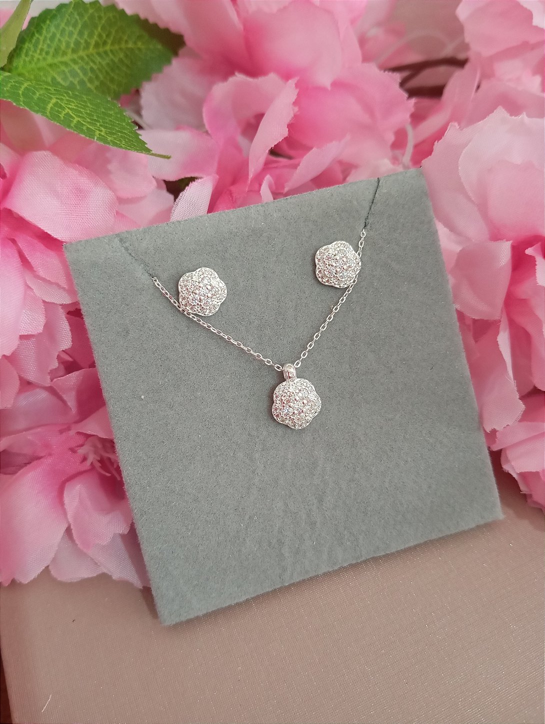 Conjunto Inspiração Cravejado Prata 925