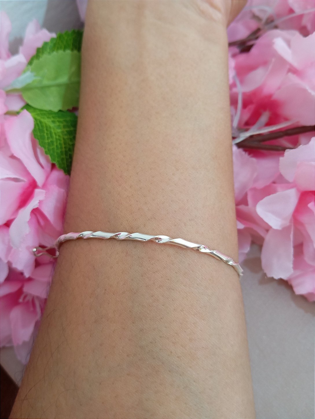 Bracelete Torcido I Prata 925