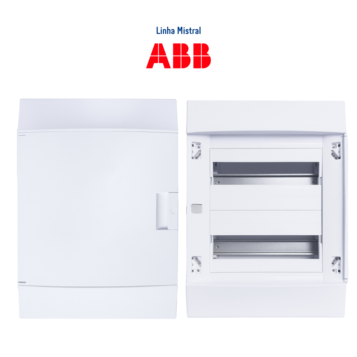 Quadro Distribuição de Disjuntores Emb. Mistral 24 Mód. S/ Barram. T/N ABB