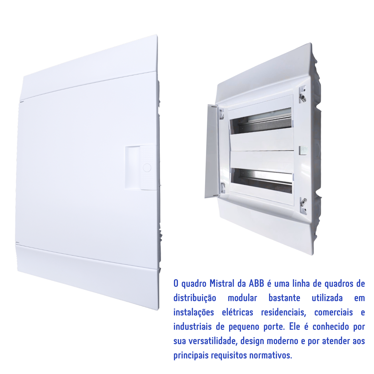 Quadro Distribuição de Disjuntores Emb. Mistral 24 Mód. S/ Barram. T/N ABB