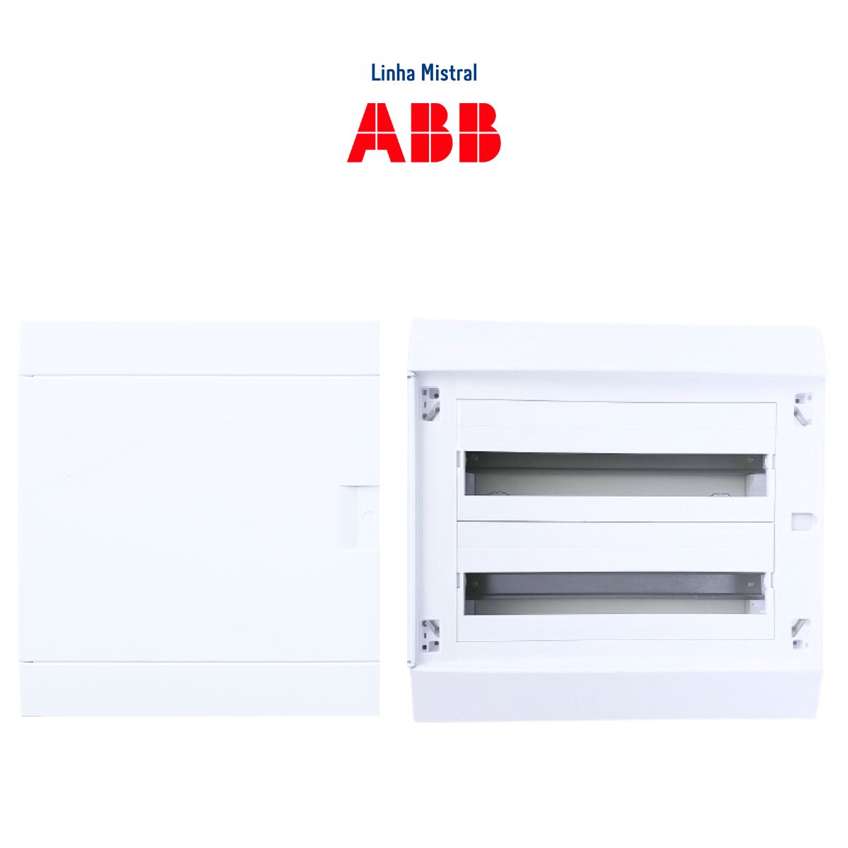 Quadro Distribuição de Disjuntores Emb. Mistral 36 Mód. S/ Barram. T/N ABB
