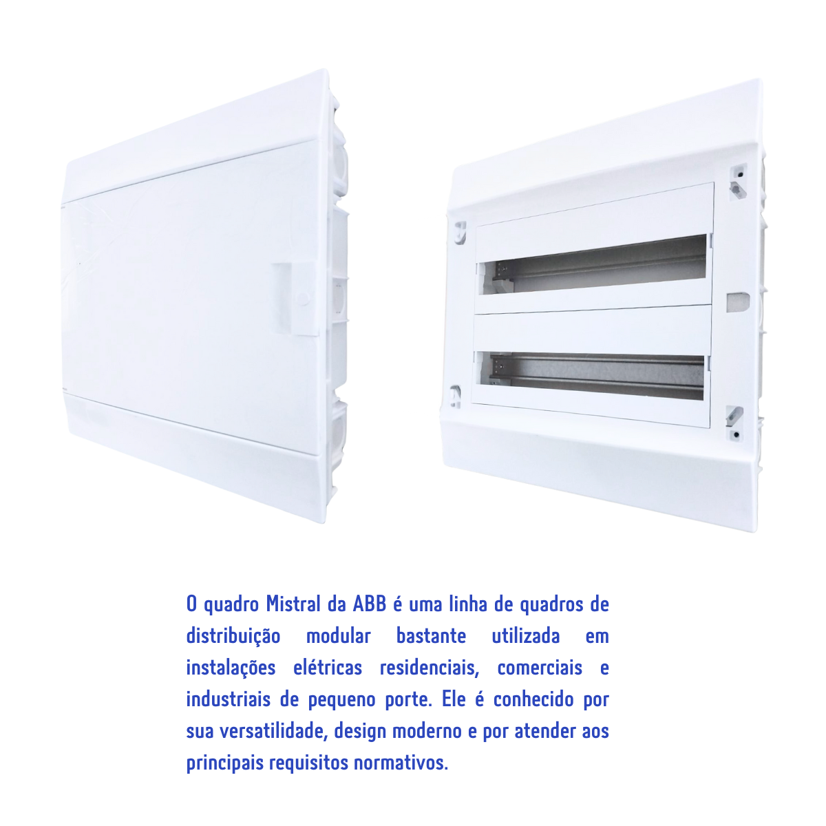 Quadro Distribuição de Disjuntores Emb. Mistral 36 Mód. S/ Barram. T/N ABB