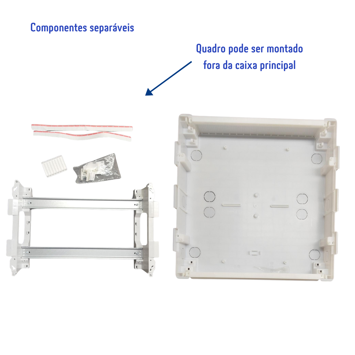 Quadro Distribuição de Disjuntores Emb. Mistral 36 Mód. S/ Barram. T/N ABB