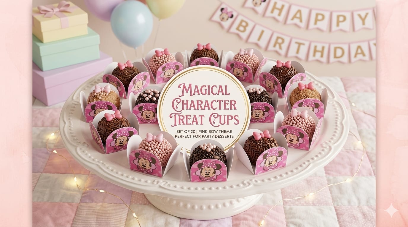 50 Forminhas para Docinhos Minnie Confeiteira