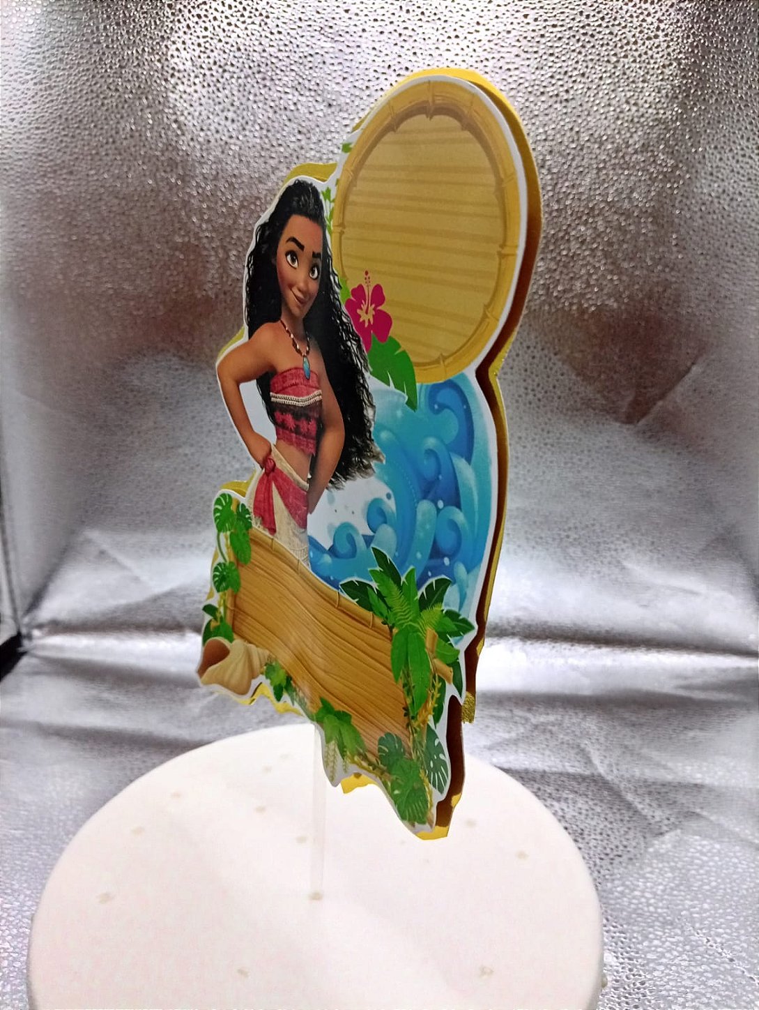 Topo de Bolo Personalizado Moana