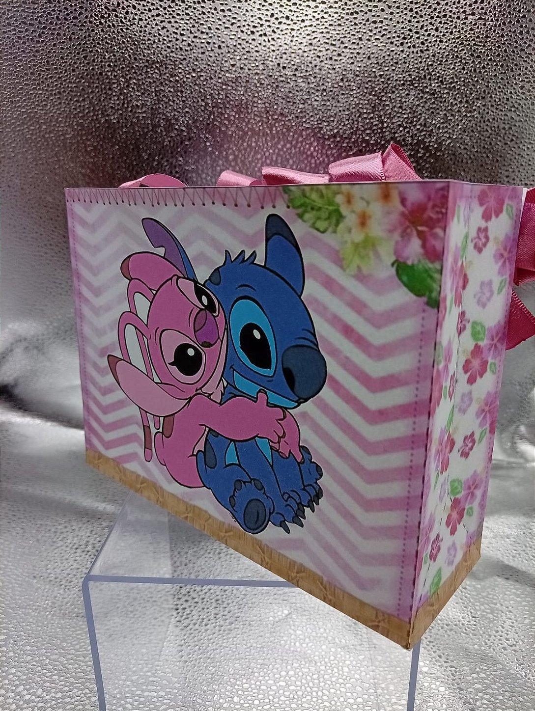 Kit 10 Sacolinhas Surpresa Stitch e Angel