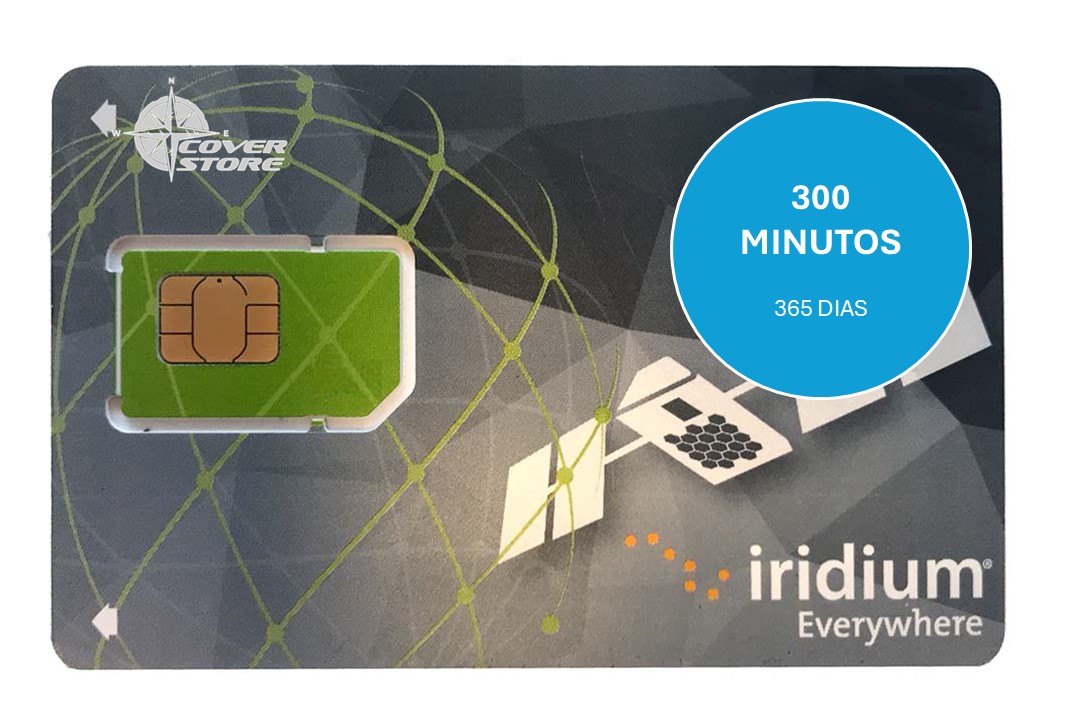 Cartão de 300 minutos IRIDIUM - 18.000 unidades - 365 DIAS
