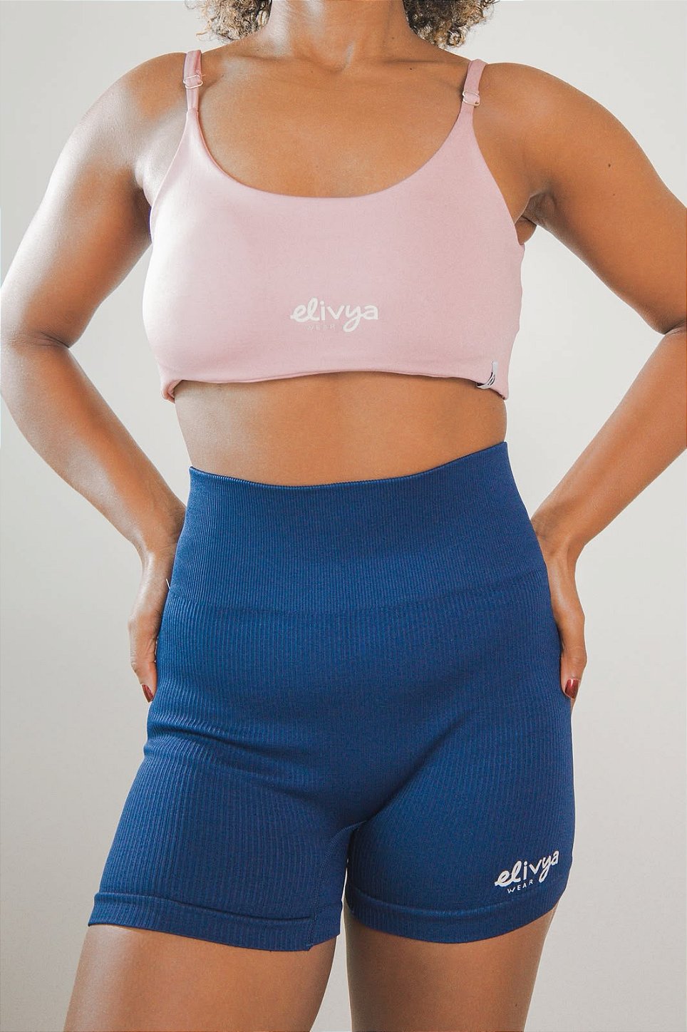 Shorts Canelado ELIVYA - Poliamida