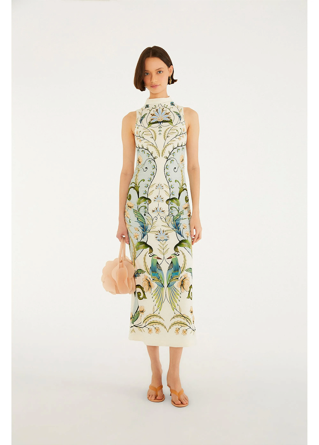 Vestido Midi Estampado Milena