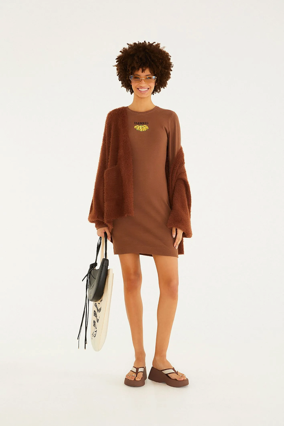 Cardigan Tricot Pelinho Com Bolso