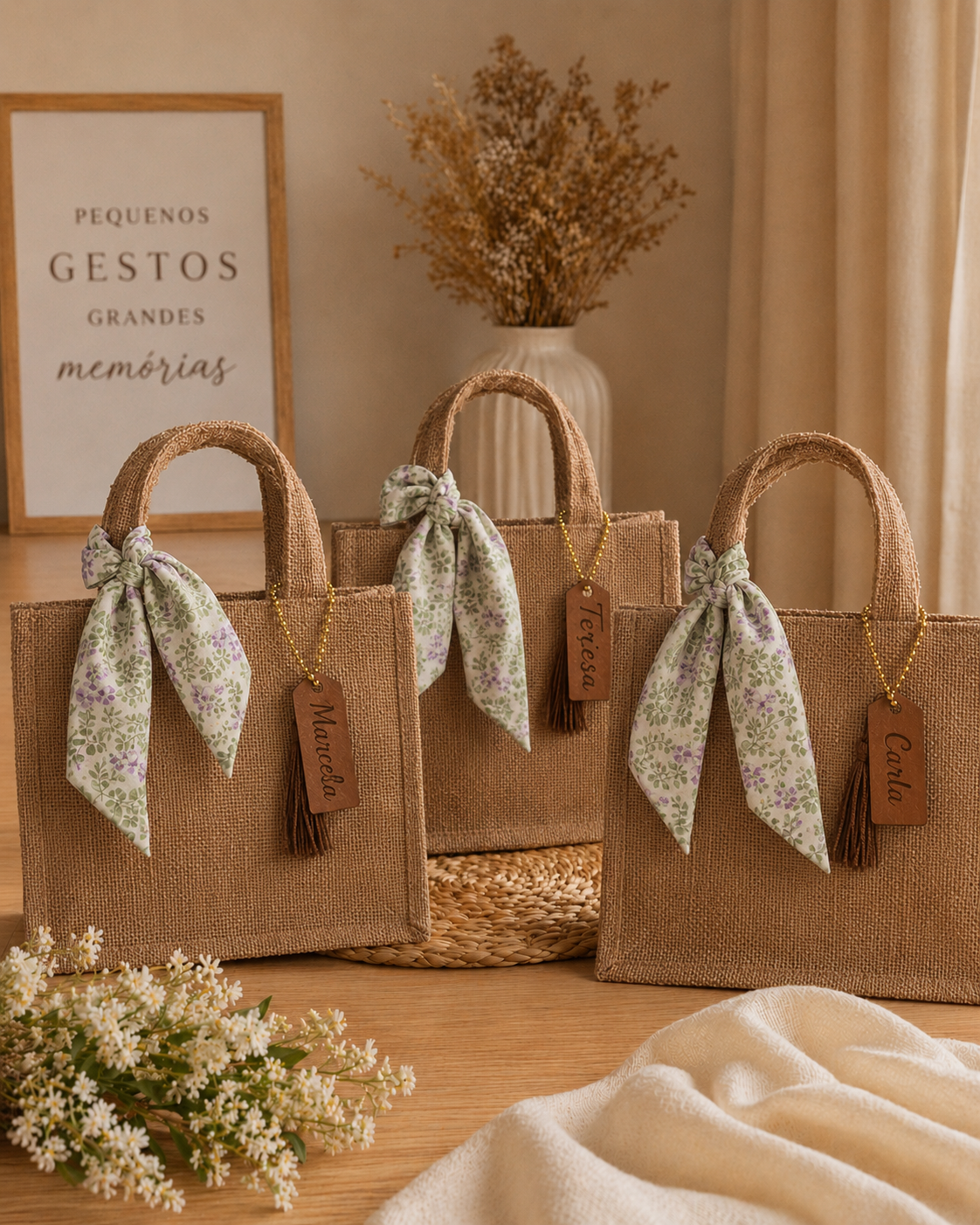 Bolsa Milão Sintético Caramelo para Madrinhas de Casamento