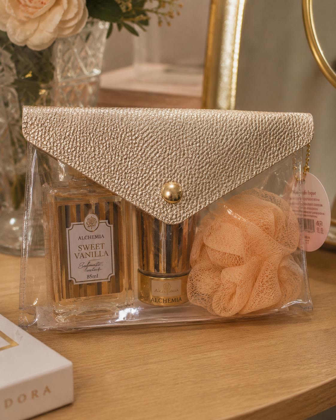 Bolsa Transparente Personalizada para Kits e Presentes Elegantes