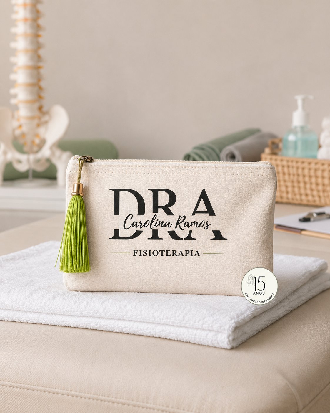 Necessaire Personalizada com Nome ou Logo 18x12cm