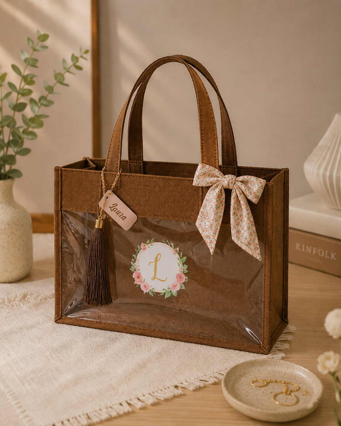 Sacola Personalizada Estilo Juta Pequena