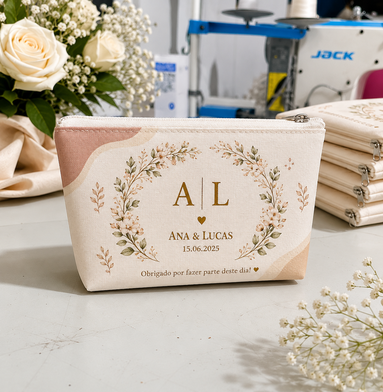 Necessaire Personalizada para Casamento, Eventos e Momentos Especiais