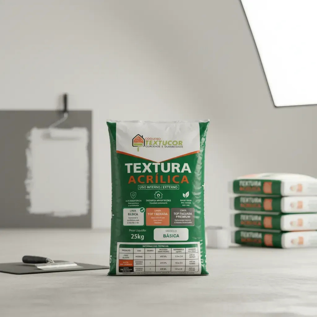 Textura Acrílica Básica 25kg - Textucor - Uso Interno