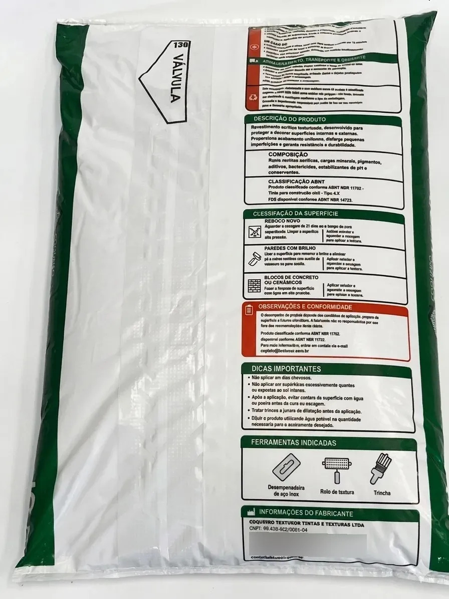 Textura Top Fachada 25kg - Textucor - Uso Interno E Externo