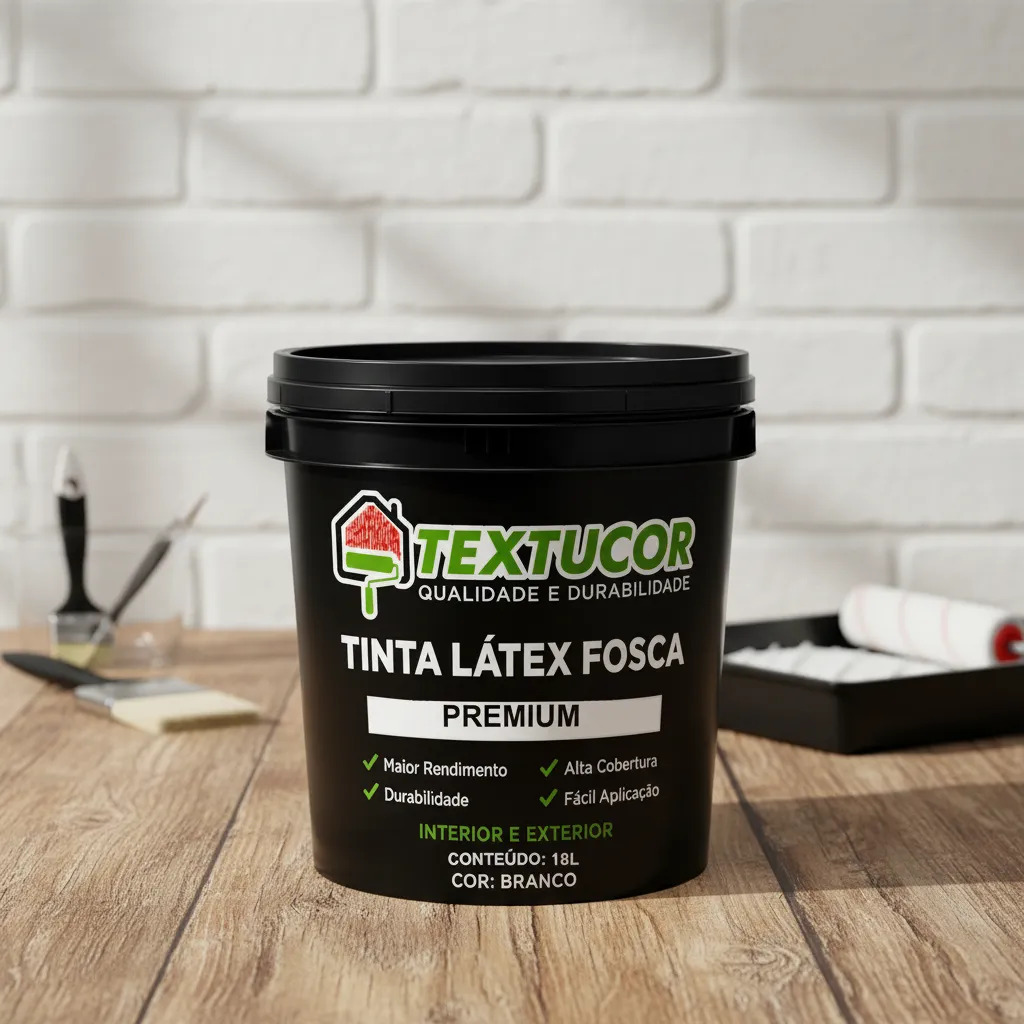 Tinta Acrílica Látex Fosca Premium 18l - Textucor - Uso Interno E Externo