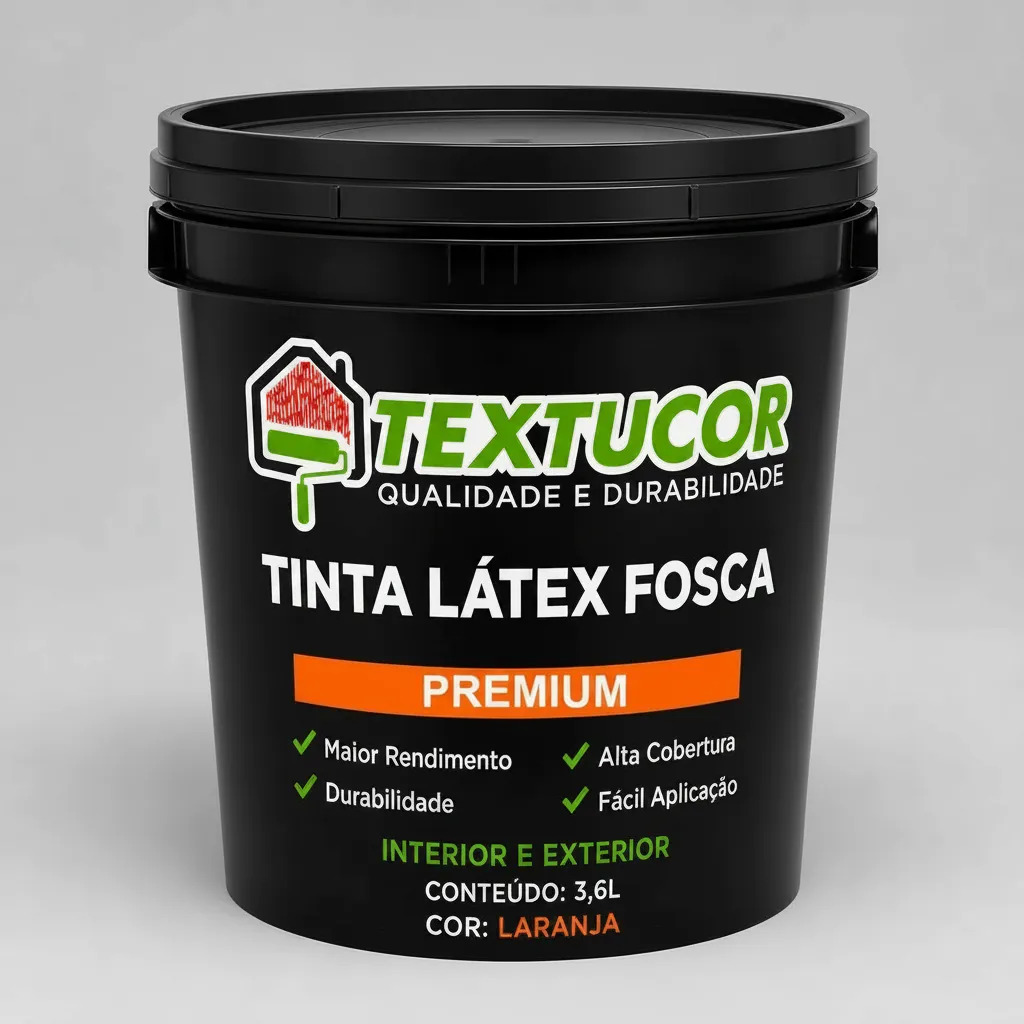 Tinta Acrílica Látex Fosca Premium 3,6l - Textucor - Uso Interno E Externo