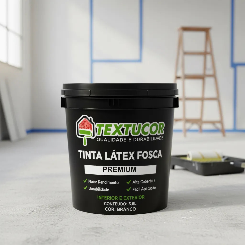 Tinta Acrílica Látex Fosca Premium 3,6l - Textucor - Uso Interno E Externo