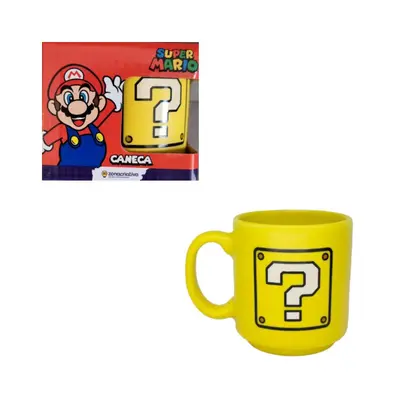 Caneca Mini Tina Interrogação - Super Mario