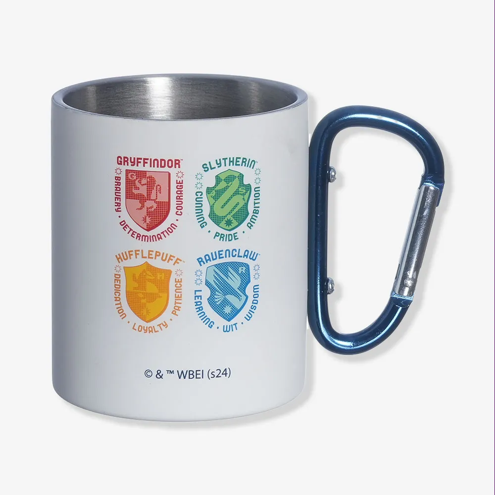 Caneca Hogwarts com Mosquetão - Harry Potter