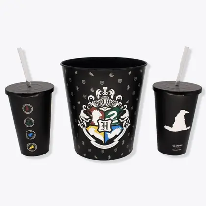 Kit Almofada Pipoca - Hogwarts - Harry Potter
