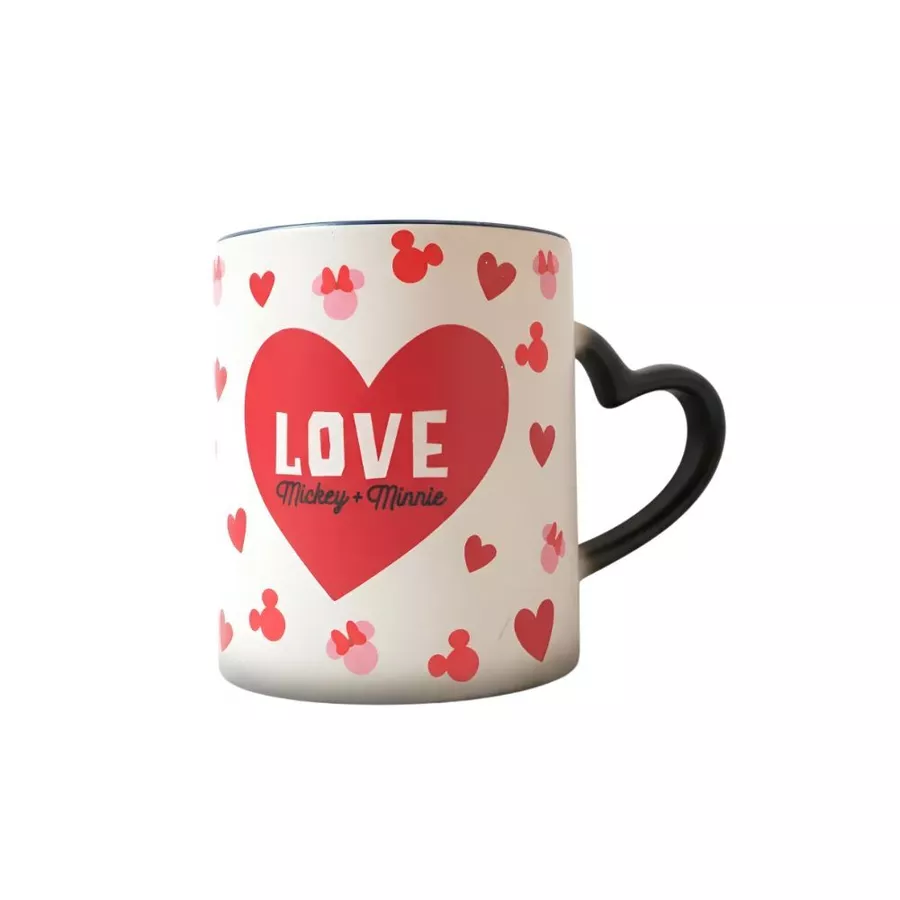 Caneca Mágica Coração - Mickey e Minnie