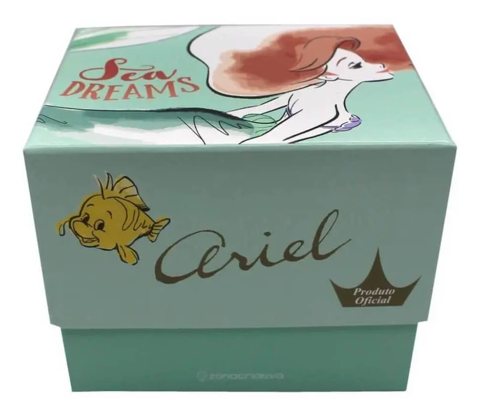 Caneca Tom Ariel Aqua - Princesas