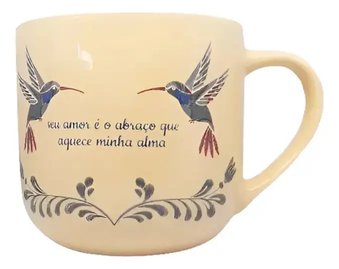 Caneca com Infusor - Bordados de Vó