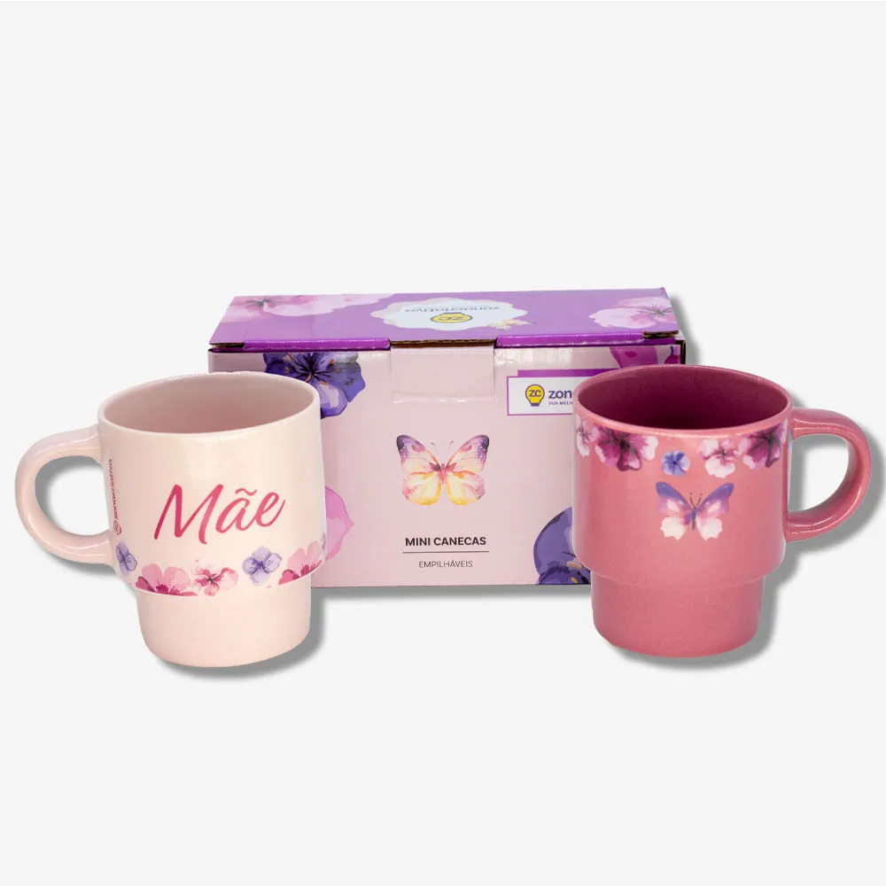 Kit 2 Xícaras Empilháveis - Mãe Florence