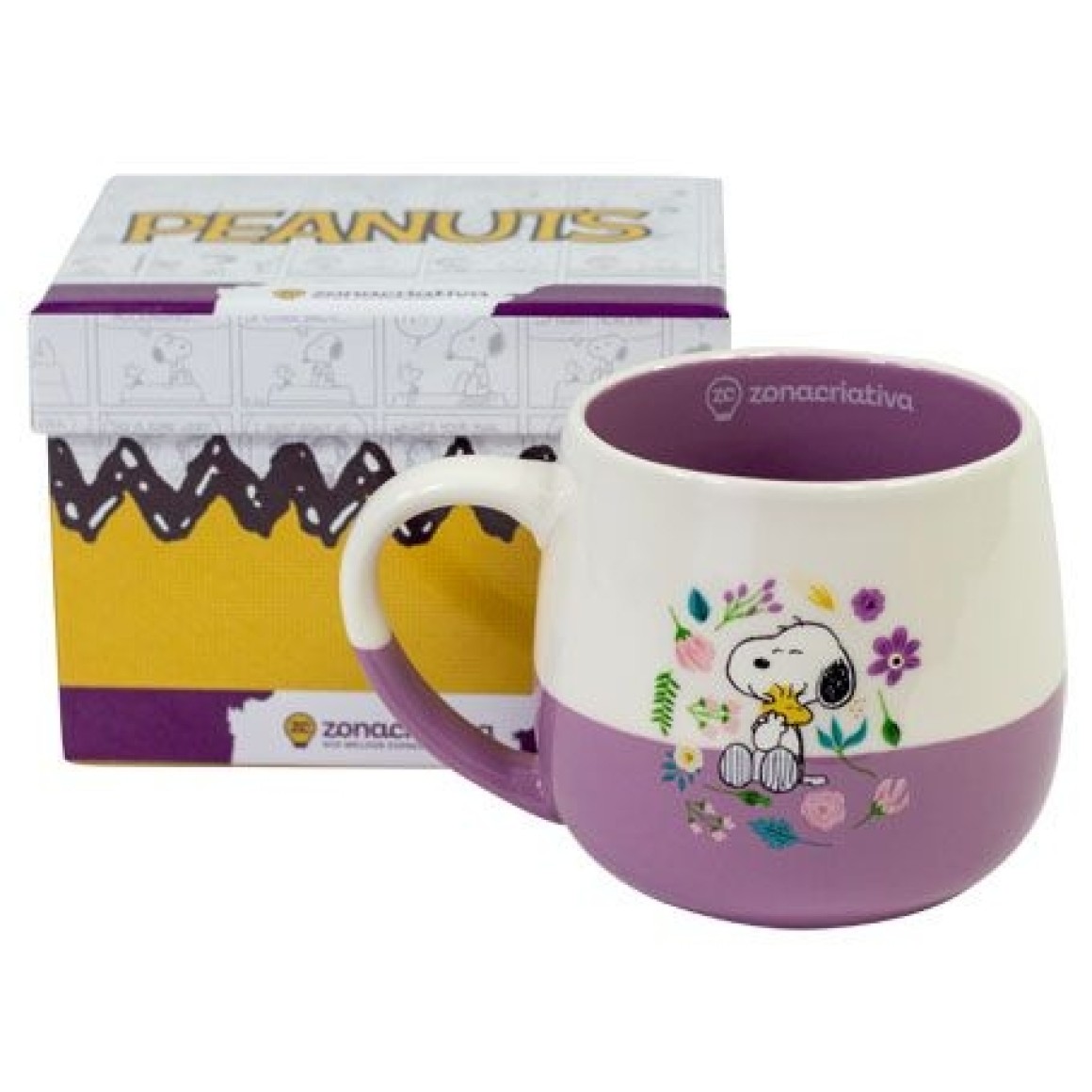Caneca Maggie Floral - Snoopy